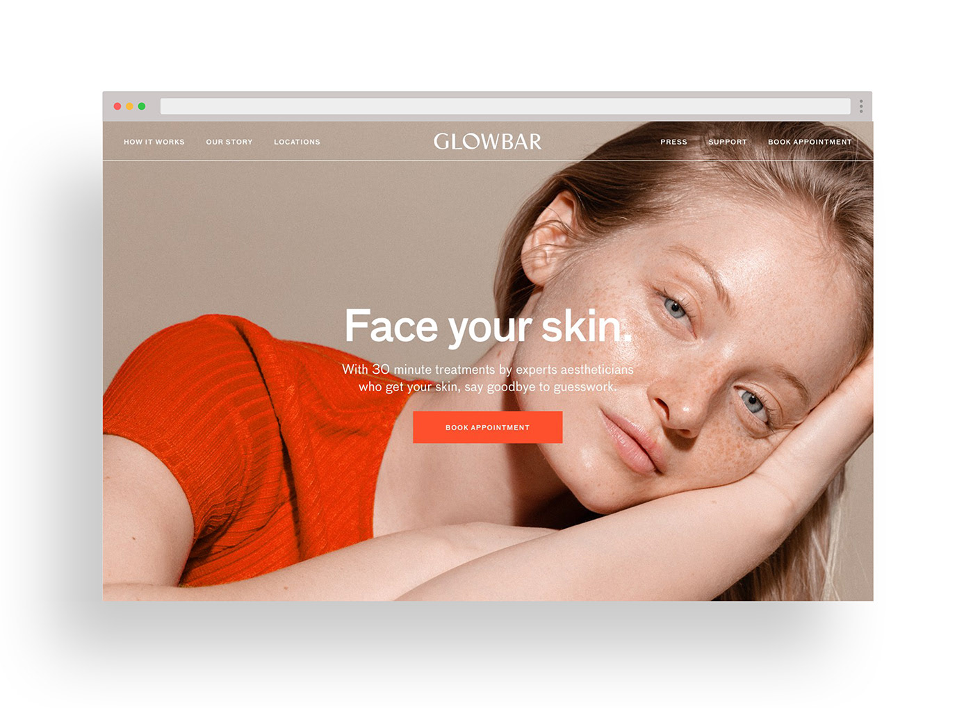 Glowbar护理店品牌形象设计