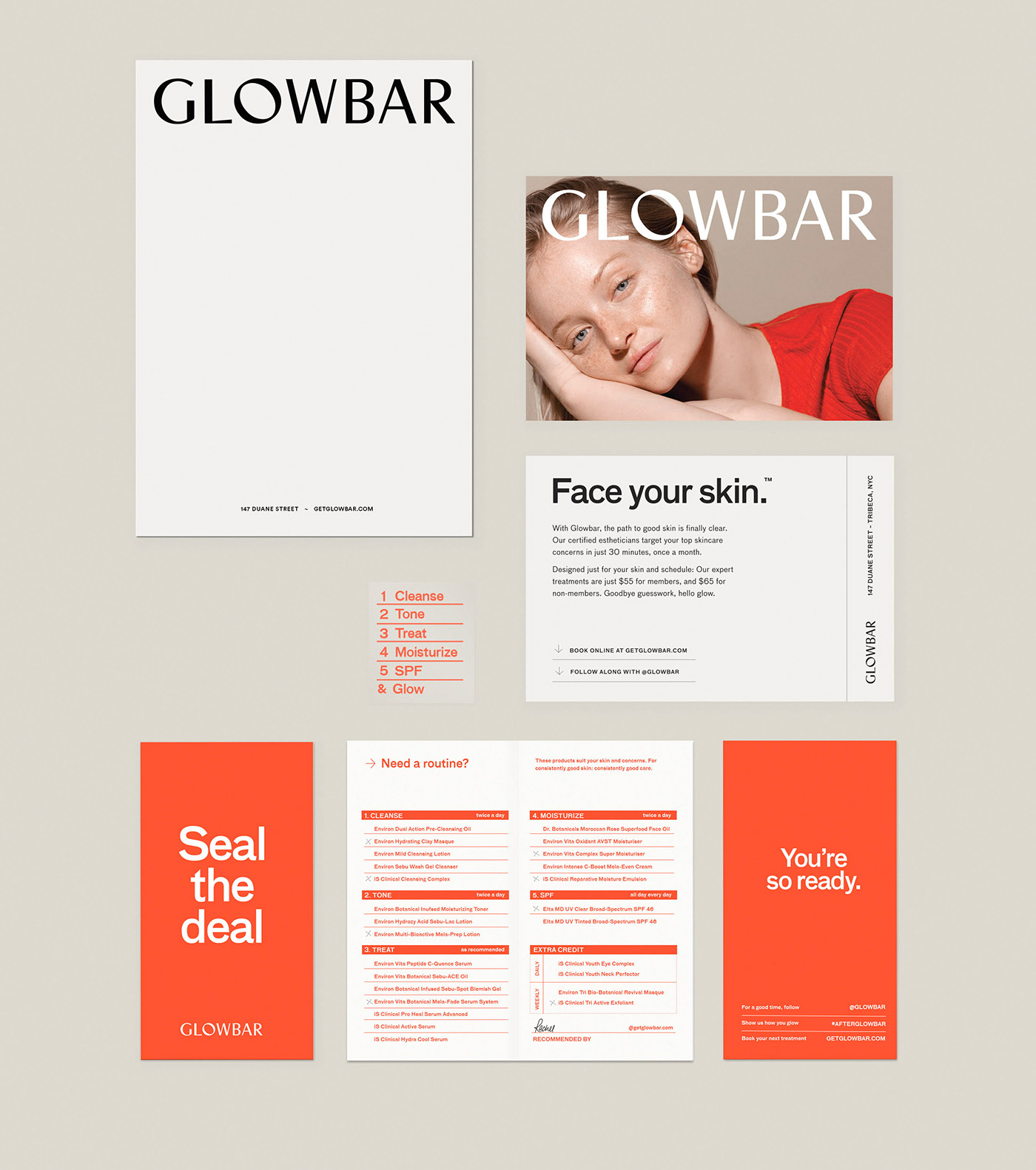 Glowbar护理店品牌形象设计